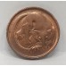 AUSTRALIA 1984 . ONE 1  CENT COIN . FEATHER-TAILED GLIDER